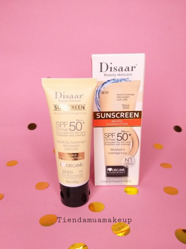 Protector Solar Disaar SPF 50 con Color