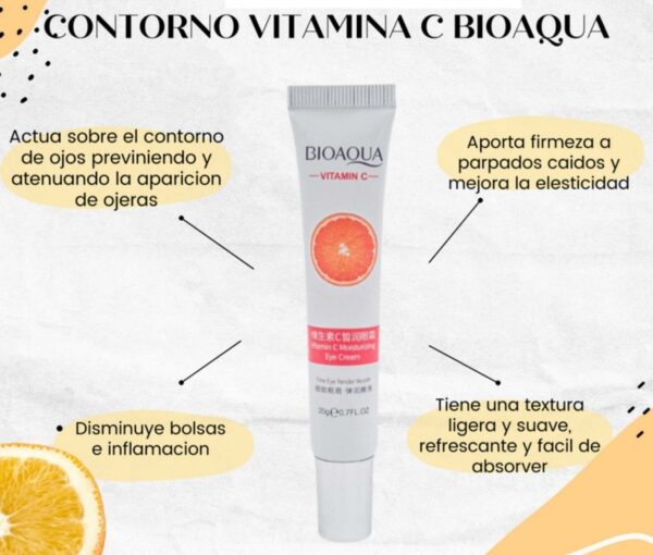 Contorno de Ojos con Vitamina C Bioaqua - Imagen 2